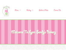 Tablet Screenshot of lynnsandysbakery.com